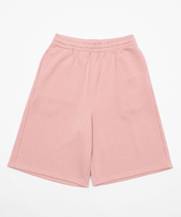 WEGO 【ユニセックス着用ITEM/SMサイズ展開/ウエストゴム】スウェットバギーショーツ ピンクソノタ