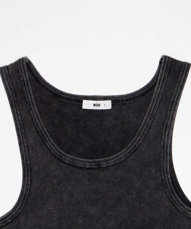 WEGO コットンリブタンクトップ ブラックその他