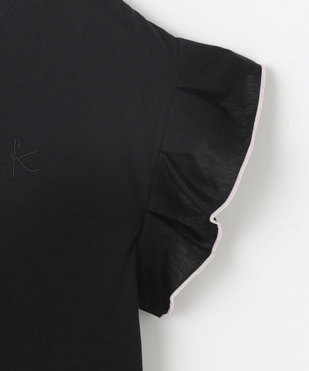 組曲 KIDS 【150-160㎝】ドットキャミ＋TシャツSET ピンク×ブラック