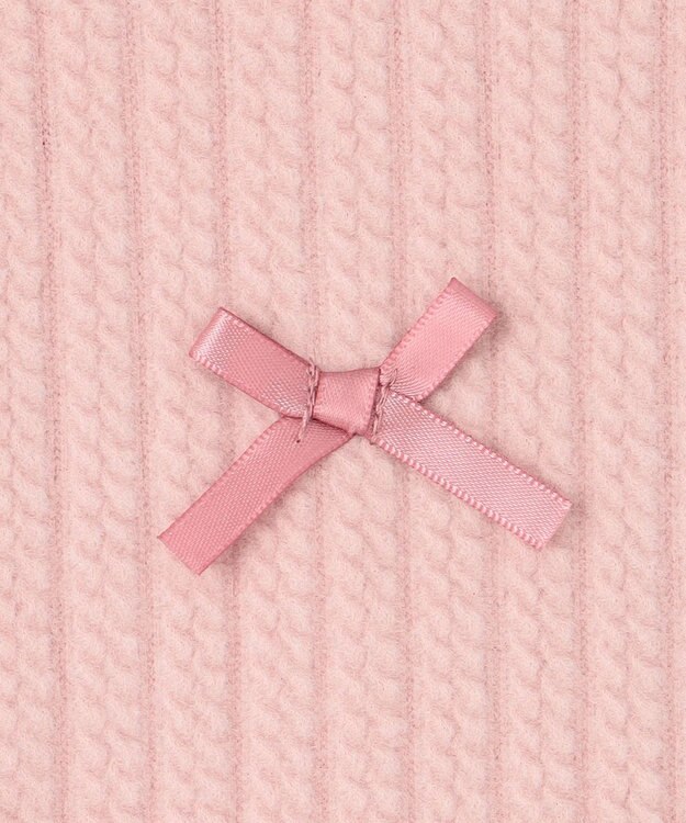 ANY KIDS ふくれジャガードリボンチュニック ピンク