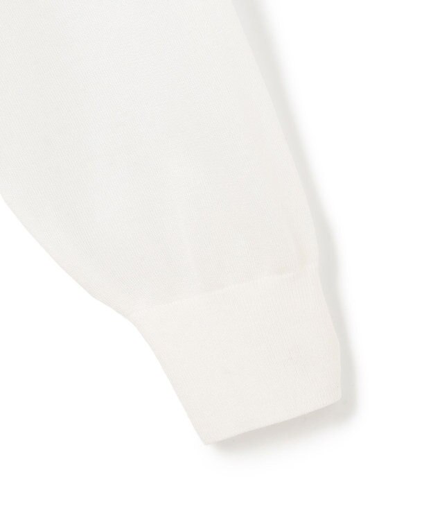 23区 【洗える】シャイニーシアー ニット パーカー ホワイト系