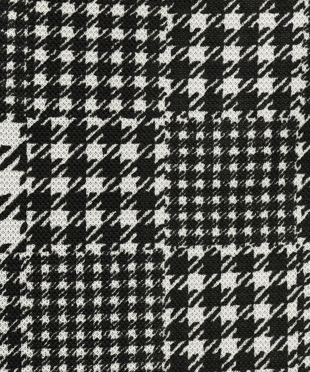 23区GOLF 【WOMEN】【日本製】チェック柄 長袖ポロシャツ ブラック系3