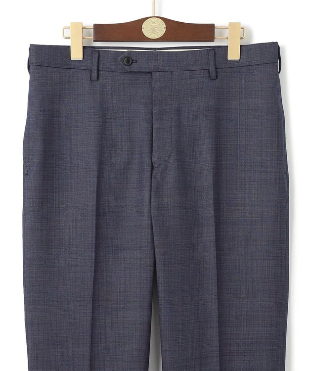 J.PRESS MEN 【ストレッチ / ウォッシャブル可】パワーストレッチウール インディゴルック スラックス ブルー系