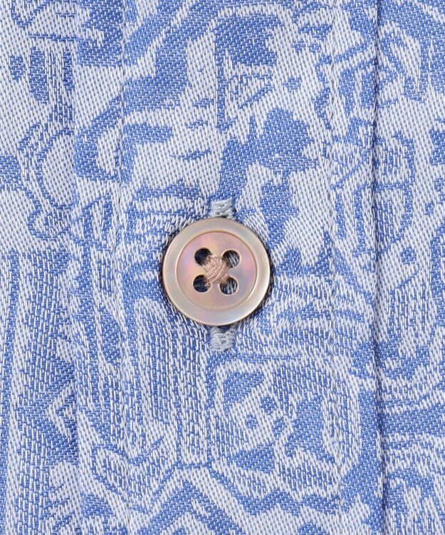 JOSEPH ABBOUD MOUNTAIN 【SPACE】OGジャガード シャツ サックスブルー系