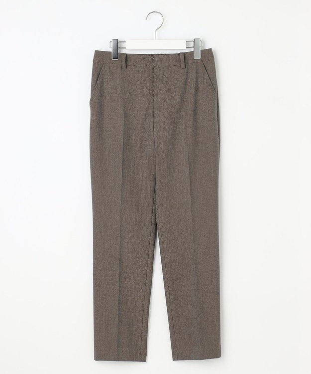 J.PRESS LADIES L 【WEB限定カラーあり・洗える】T/Rアルガンシルク テーパード パンツ ブラウン系