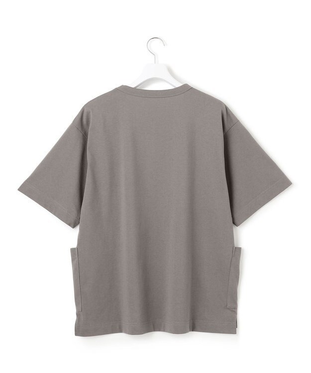 J.PRESS YORK STREET 【UNISEX】腰ポケット Tシャツ ライトグレー系