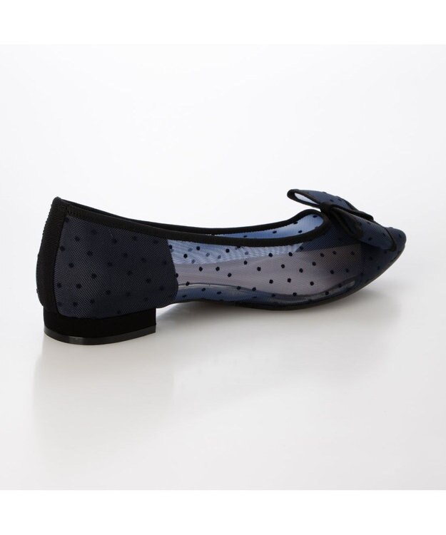 MODE ET JACOMO <carino>ドットチュールパンプス ネイビー