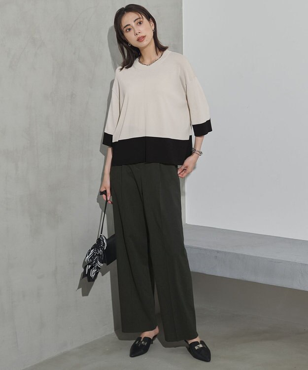 ICB 【WEB限定・2WAY】ナチュラルストレッチタフタ オールインワン チャコール