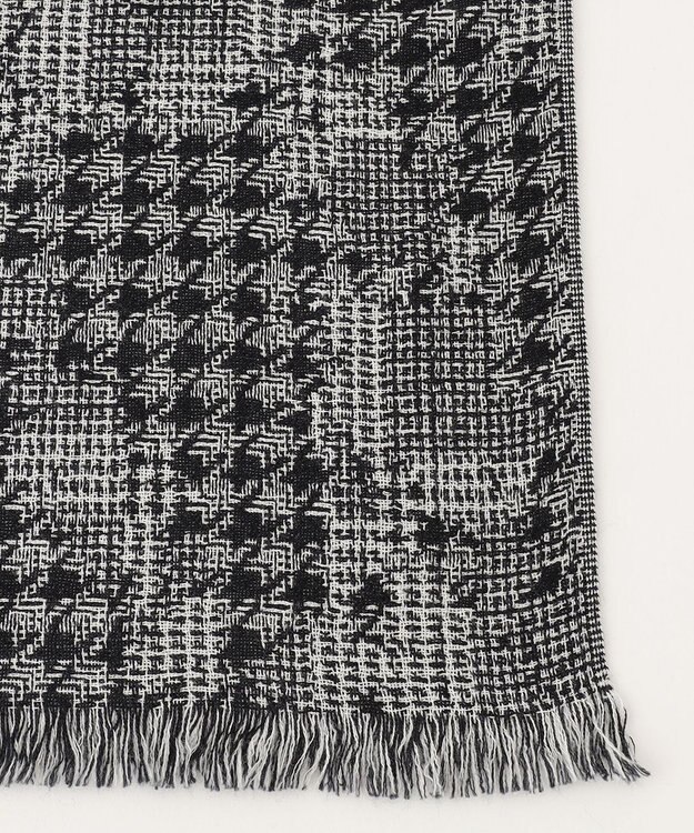 JOSEPH HOMME シルクカシミヤ　バッチワークストール ライトグレー系3