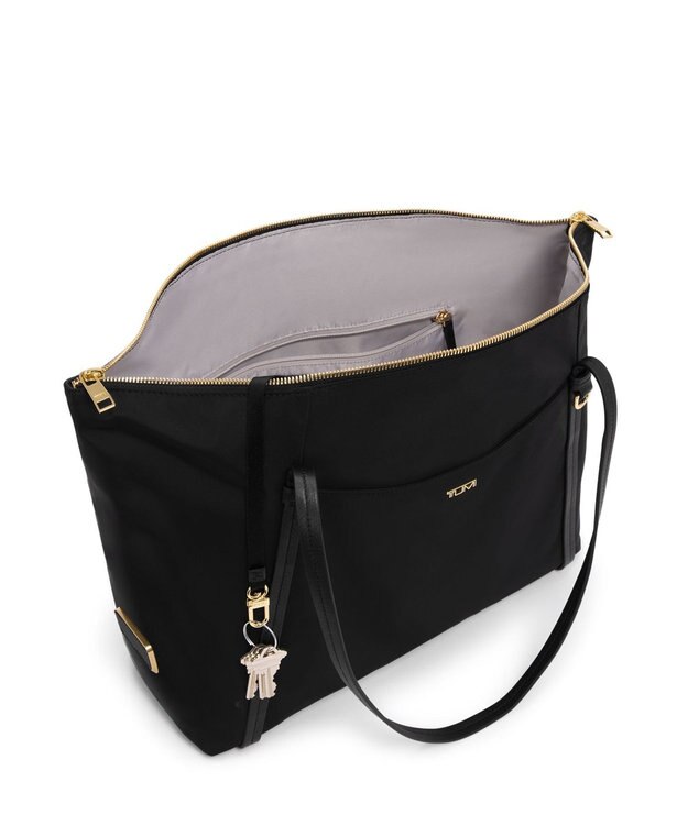 TUMI VOYAGEUR 「キュー」トート ブラック/ゴールド