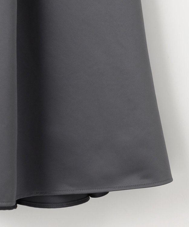 #Newans ヘビーサテンフレアースカート グレー