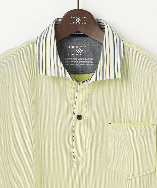 JOSEPH ABBOUD 【キングサイズ・ギフトでも人気！オーガニックコットン使用・消臭などの高機能】ダディ ポロシャツ ライトグリーン系