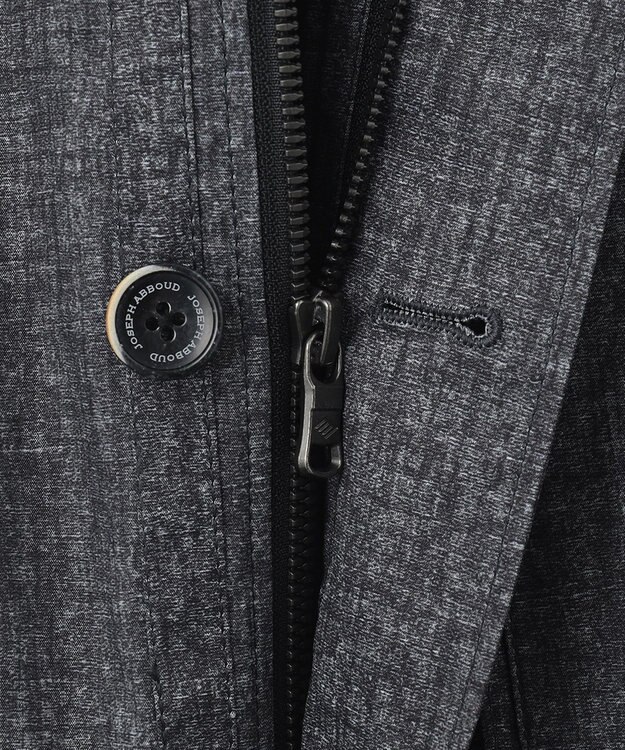 JOSEPH ABBOUD 【キングサイズ・軽量・撥水加工】メランジストレッチジャケットブルゾン グレー系