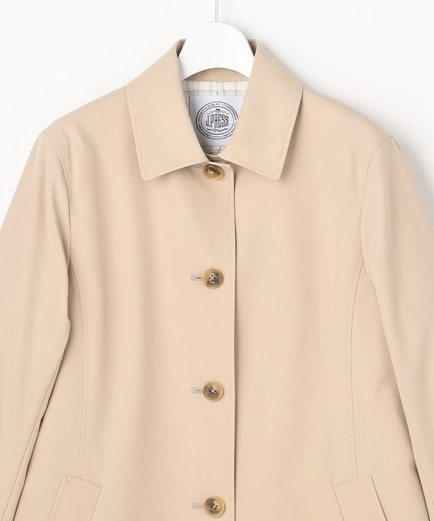 J.PRESS LADIES ドライストレッチ ロング ステンカラー コート ベージュ系