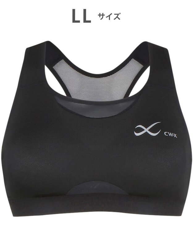 CW-X 【WOMEN】 スポーツゆれケアブラ メッシュ ユレ・ズレをおさえて動きやすい 吸汗速乾（本体） HTY030 /ワコール ブラック