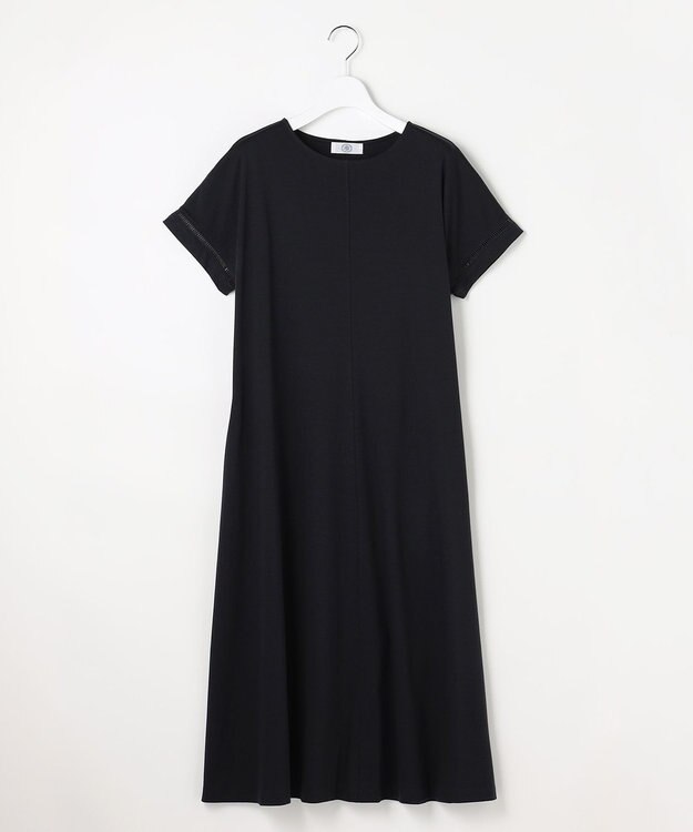 J.PRESS LADIES コットンスムース ワンピース ネイビー系