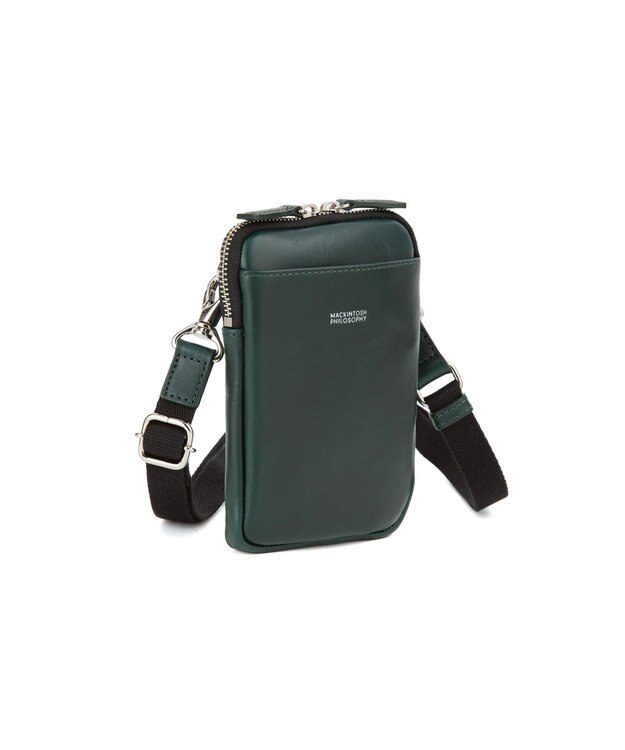 ACE BAGS & LUGGAGE MACKINTOSH PHILOSOPHY ブレイヴァル スマートフォン ショルダーバッグ 本革 73121 マッキントッシュフィロソフィー ディープグリーン