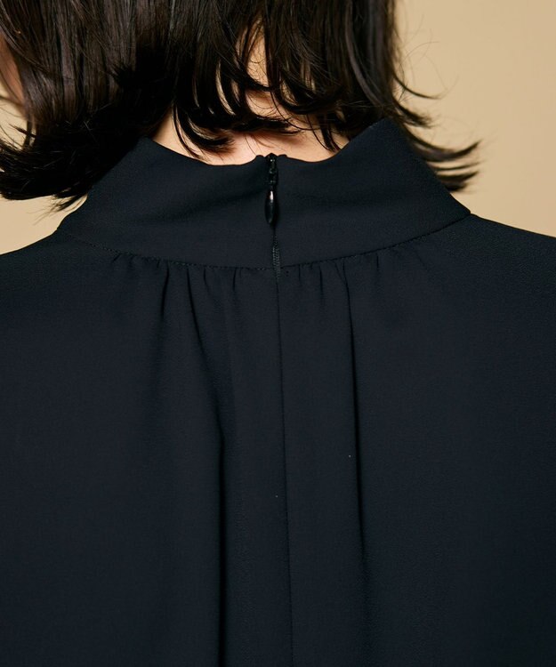 BEIGE， 【L-size】EVA / ハイネックロングスリーブブラウス Black