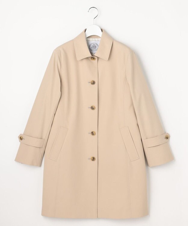 J.PRESS LADIES ドライストレッチ ロング ステンカラー コート ベージュ系