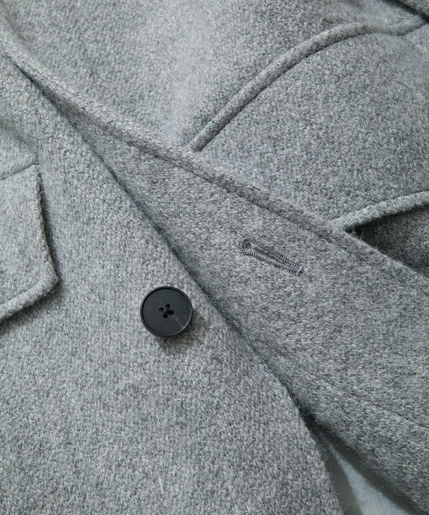 ATON BABY ALPACA | スタンドフィールドコート LIGHT GRAY