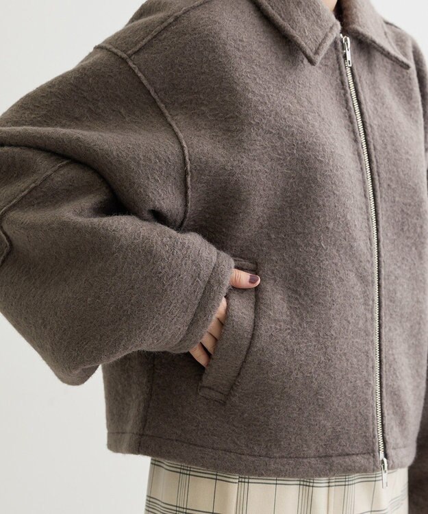 Green Parks ・ＥＬＥＮＣＡＲＥ　ＤＵＥ　ブークレＷ－ＺＩＰブルゾ Charcoal Gray