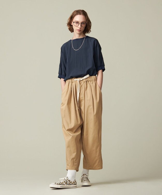 J.PRESS YORK STREET 【WOMEN】ドルマンスリーブ ブラウス ネイビー系