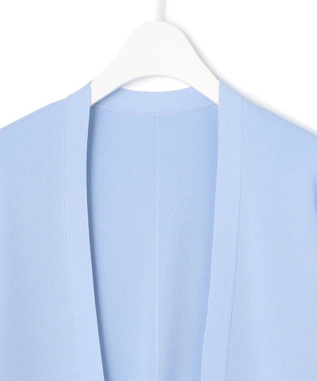 ICB 【洗える】 シンセティックフルニードル カーディガン サックスブルー系