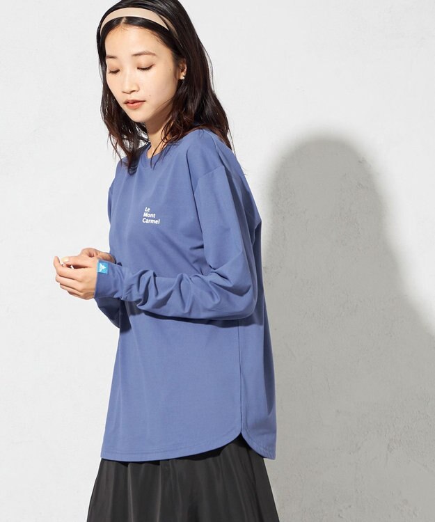 SHARE PARK LADIES 【UNISEX】吸水速乾 LMCバックプリントロングスリーブTシャツ（S・Mサイズ） アッシュネイビー