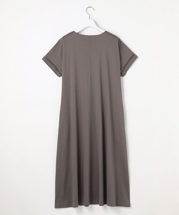 J.PRESS LADIES コットンスムース ワンピース モカ系
