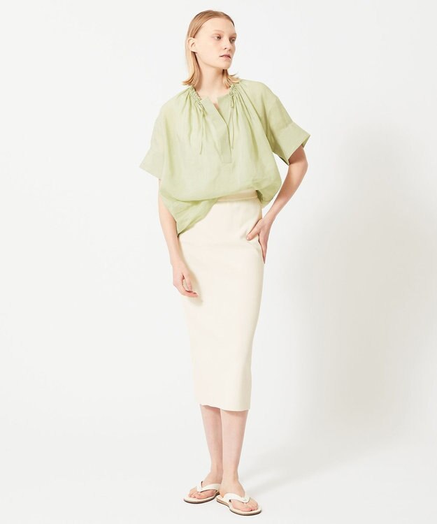 BEIGE， HOLLY / Iラインスカート Ecru