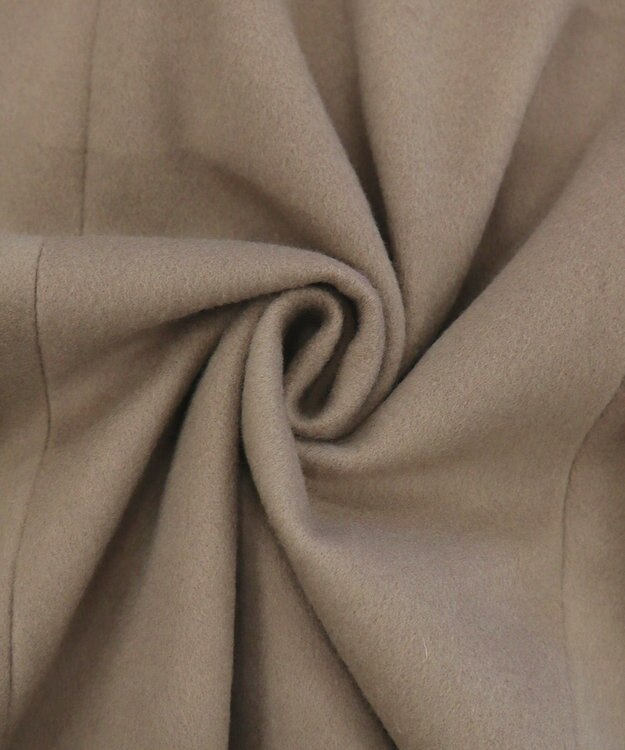 Tiaclasse L 【ウール90％】ステンカラープリンセスウールコート モカ