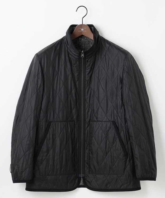 JOSEPH ABBOUD 【リバーシブル】ツィーディーフリースリバーシブル ブルゾン ブラック系