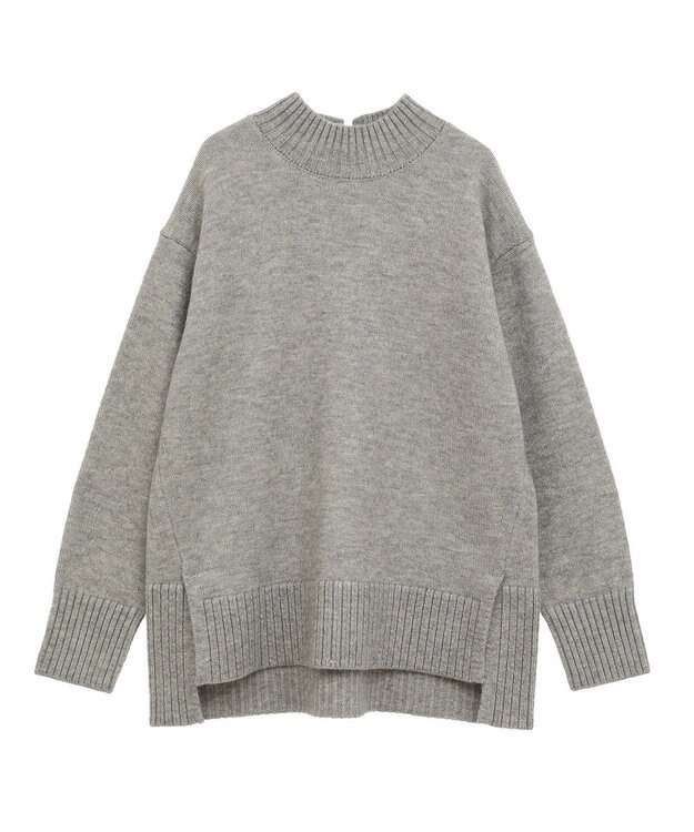AMERICAN HOLIC サイドスリットニットプルオーバー Gray Mixture