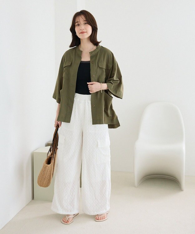 Green Parks ミリタリーシャツジャケット Khaki