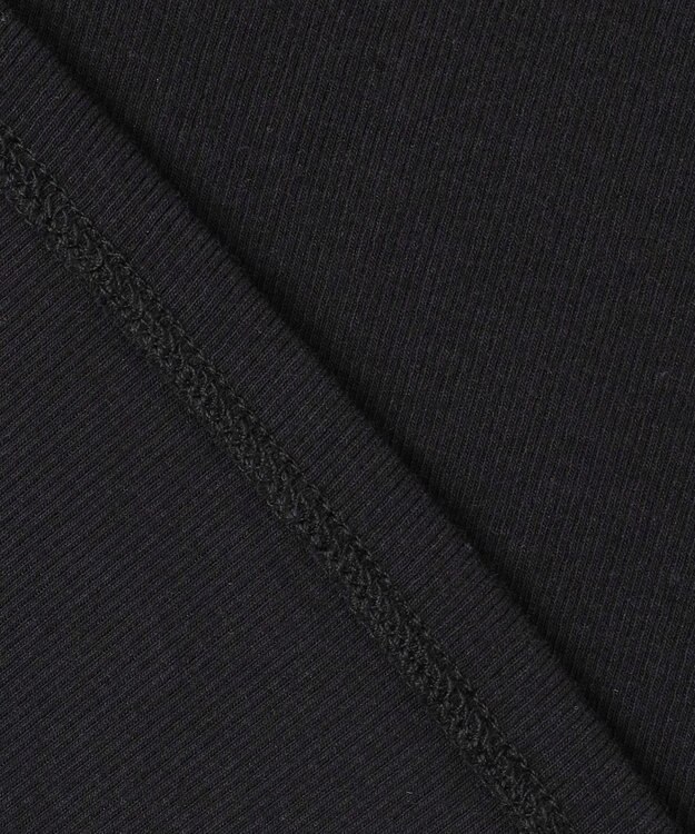 ANY SIS 【洗える】シアーコンビスクエアネック タンクトップ ブラック