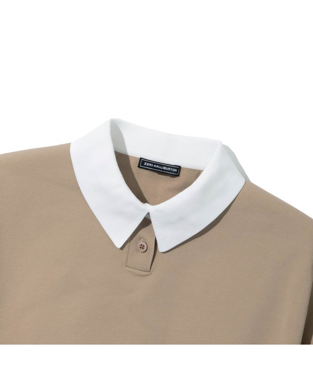 ZERO HALLIBURTON 【セットアップ可能】 ニットポロシャツ ZHG-W4A 7d 82879 ゴルフウェア ベージュ