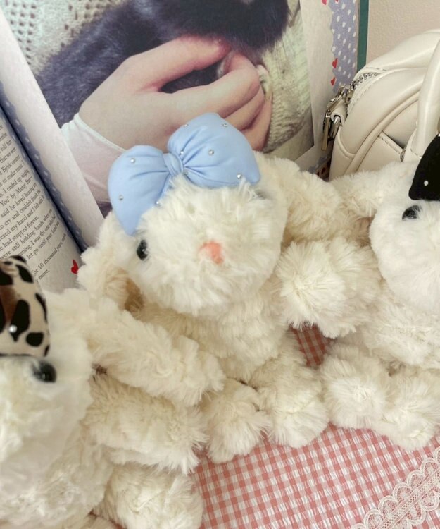 WEGO お姫様うさちゃんぬいぐるみキーホルダー サックス