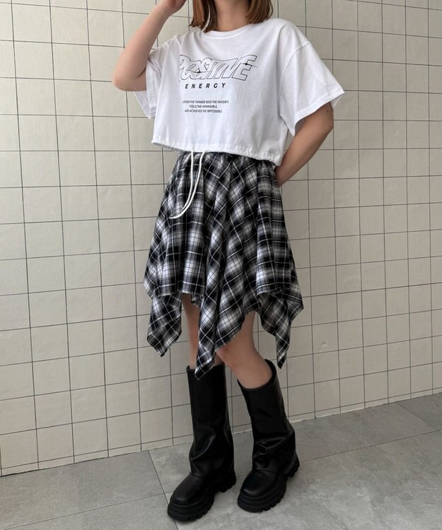 WEGO ドロストロゴショートT ホワイト