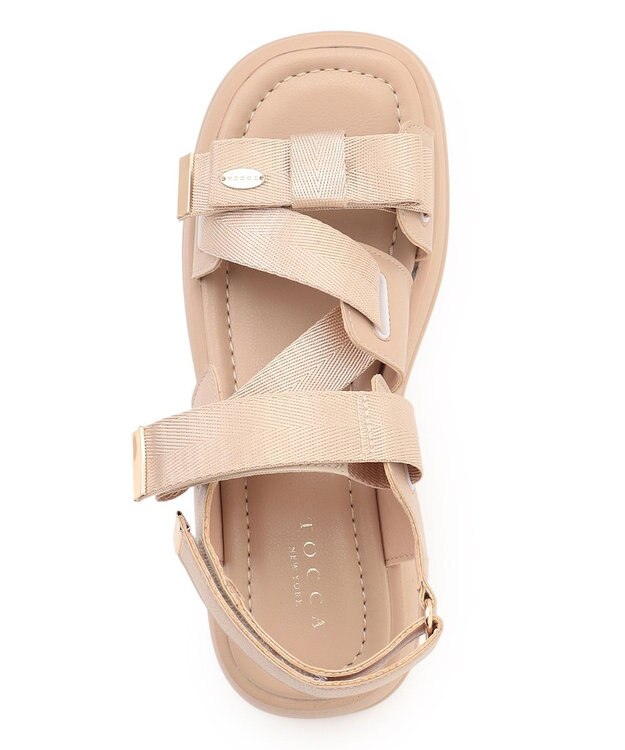 TOCCA CROSSING RIBBON SPORTS SANDALS サンダル ベージュ系