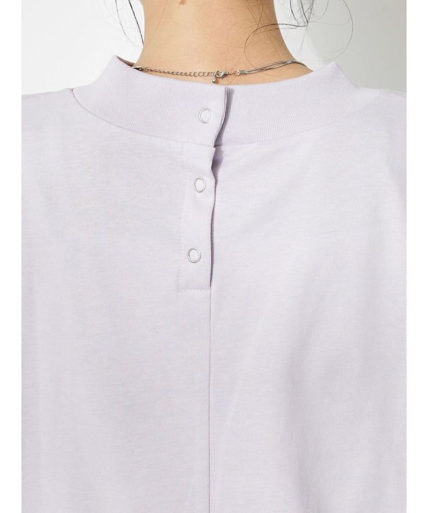 CRAFT STANDARD BOUTIQUE 接触冷感モックネックリングドットプルオーバー Lavender