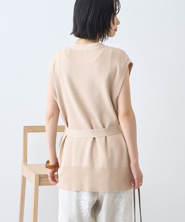 AMERICAN HOLIC 金ボタンニットジレ Beige