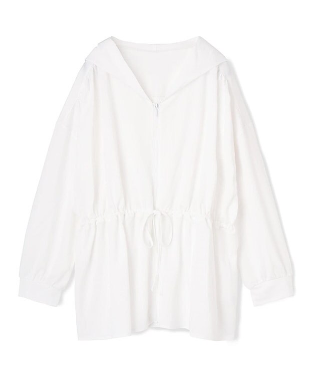 San-ai Resort（三愛水着楽園） 【SALE】シャツ風パーカーM・L【Big Apple's（ビッグアップルズ）】 ホワイト