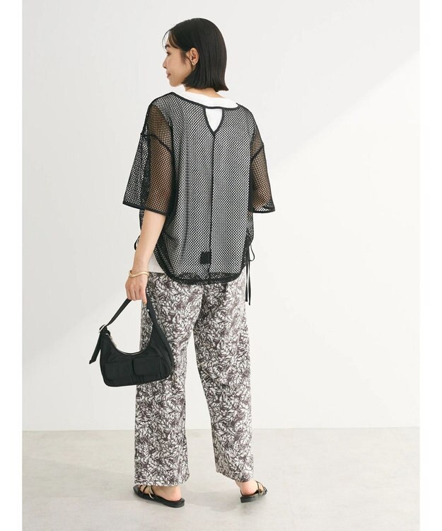 Green Parks ＳＥＴ２点　メッシュ＋ノースリーブロゴプルオーバー Black