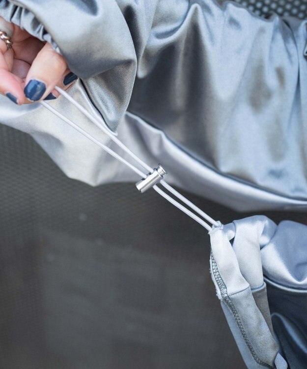 WEGO サテンゲームグラフィックプルオーバー グレー