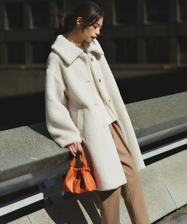 組曲 2WAYウォームストレッチ テーパード パンツ キャメル系