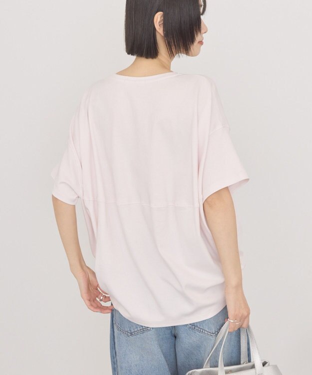 AMERICAN HOLIC 【接触冷感+UVカット】半袖コクーンカットプルオーバー Pink