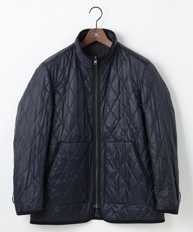 JOSEPH ABBOUD 【リバーシブル】ツィーディーフリースリバーシブル ブルゾン ネイビー系
