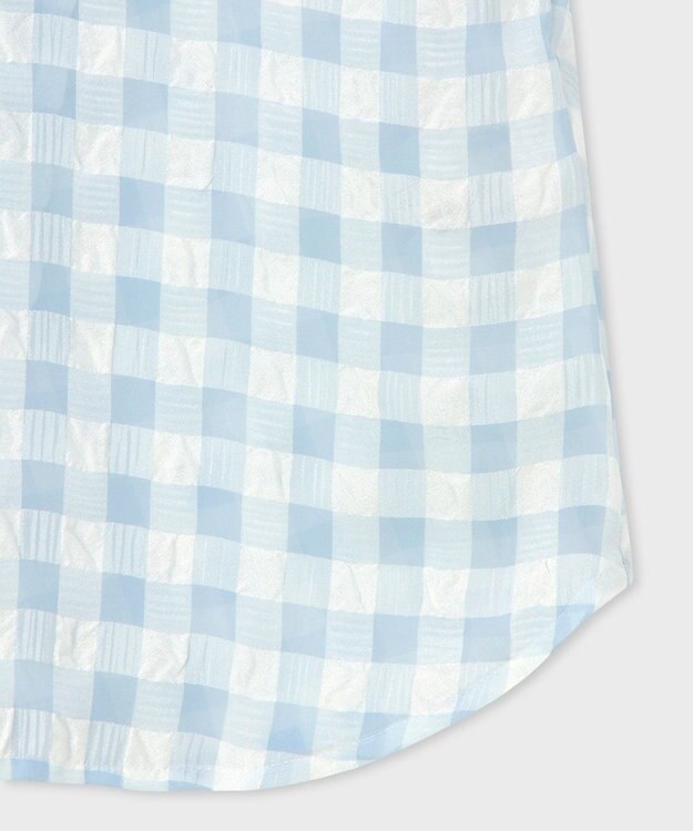 Paul Smith シアサッカー キャップスリーブ シャツ ライトブルー