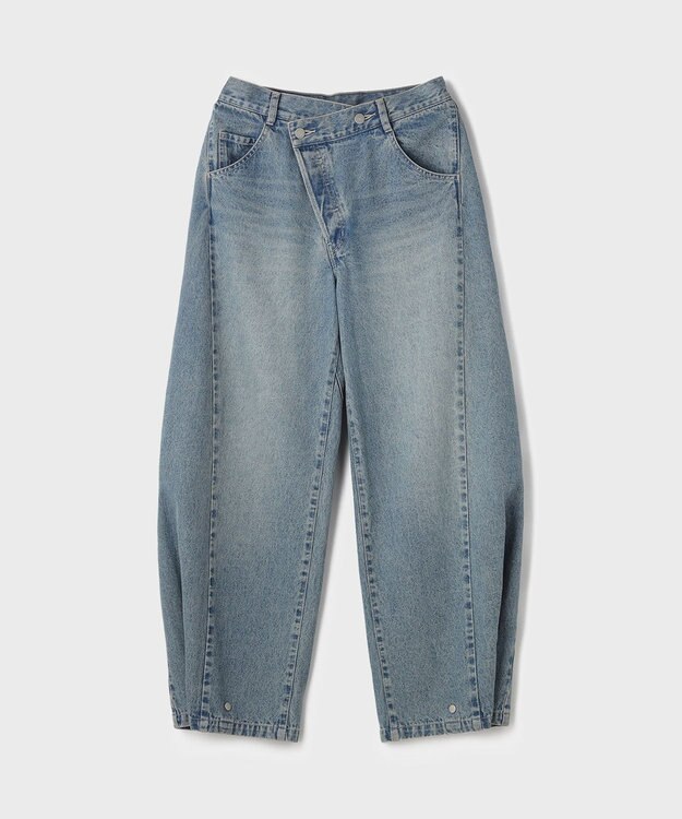 GRACE CONTINENTAL ラップ2wayデニムパンツ ブルー