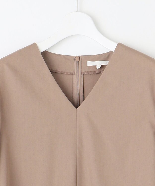 自由区 【洗える】タイプライター ワンピース モカ